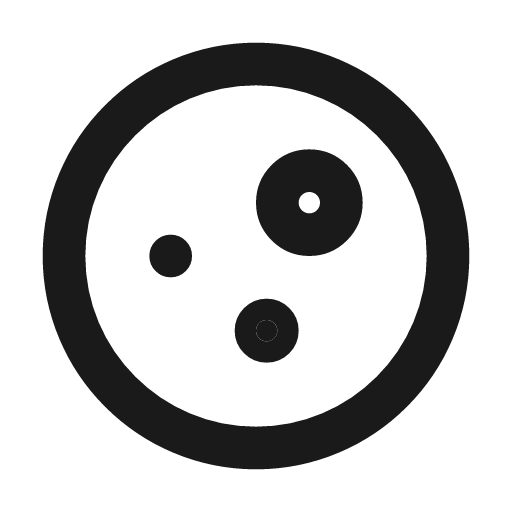 Full moon line icon, outline style, from MingCute Icon