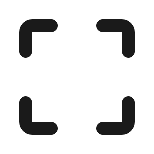 Fullscreen line icon, outline style, from MingCute Icon
