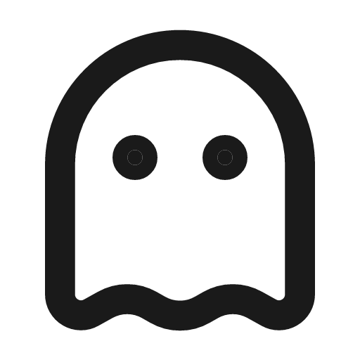 Ghost line icon, outline style, from MingCute Icon