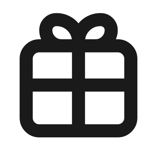 Gift 2 line icon, outline style, from MingCute Icon