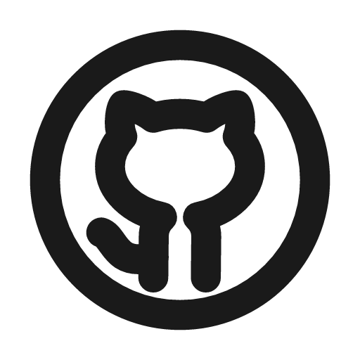Github 2 line icon, outline style, from MingCute Icon