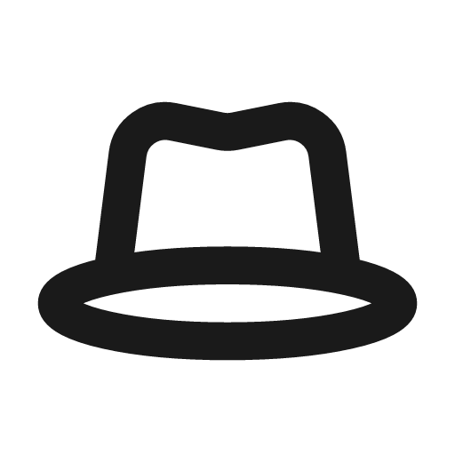 Hat line icon, outline style, from MingCute Icon