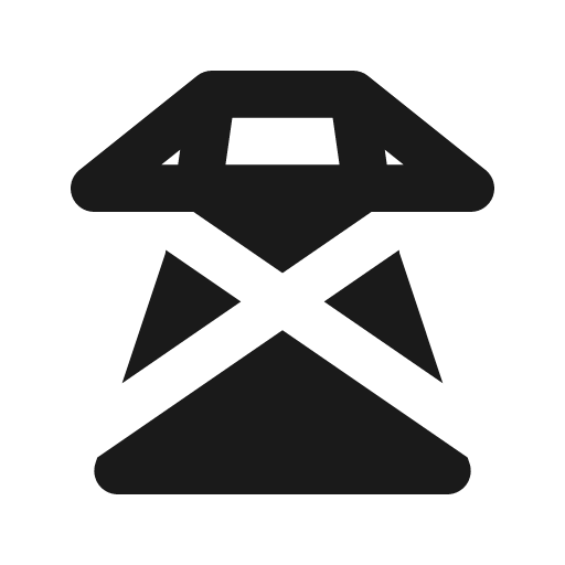 High voltage power fill icon, filled style, from MingCute Icon