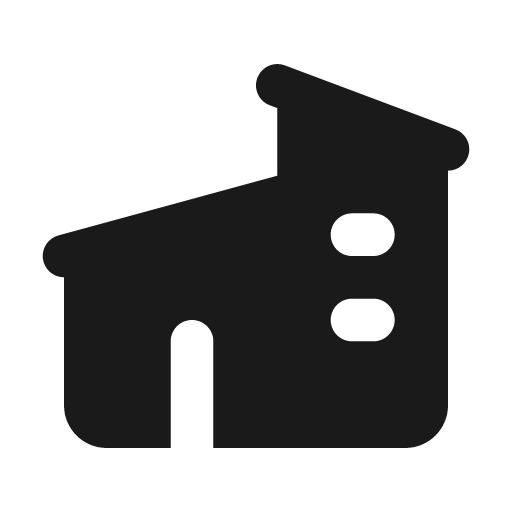 House 2 fill icon, filled style, from MingCute Icon