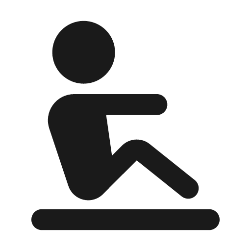 Indoor rowing fill icon, filled style, from MingCute Icon
