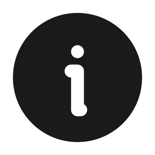 Information fill icon, filled style, from MingCute Icon