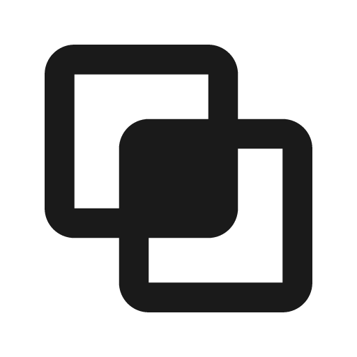 Intersect fill icon, filled style, from MingCute Icon