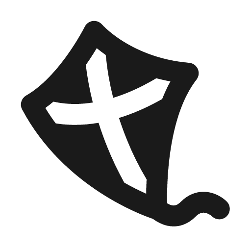 Kite fill icon, filled style, from MingCute Icon