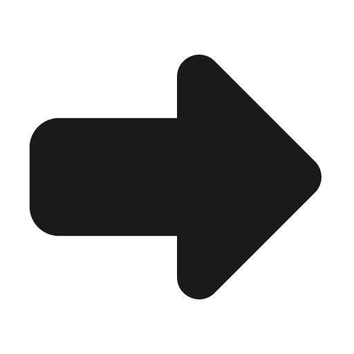 Large arrow right fill icon, filled style, from MingCute Icon