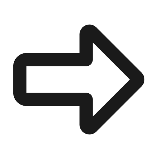 Large arrow right line icon, outline style, from MingCute Icon