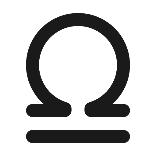 Libra line icon, outline style, from MingCute Icon