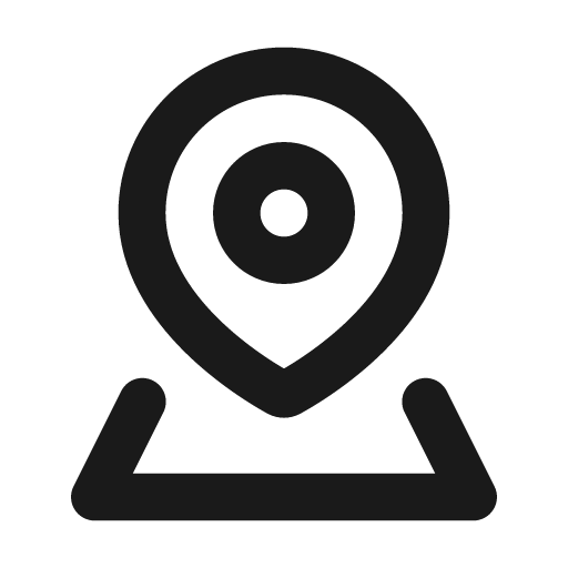 Location 3 line icon, outline style, from MingCute Icon