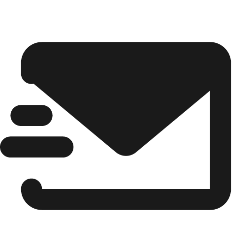 Mail send fill icon, filled style, from MingCute Icon