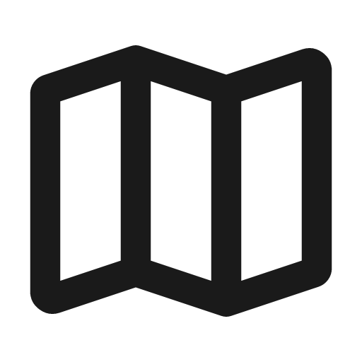Map line icon, outline style, from MingCute Icon