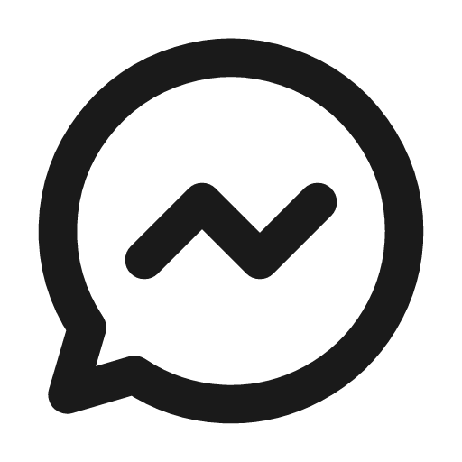 Messenger line icon, outline style, from MingCute Icon