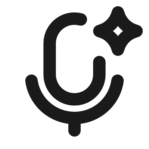 Mic ai line icon, outline style, from MingCute Icon