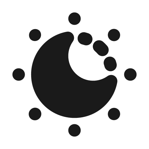 Moonlight fill icon, filled style, from MingCute Icon