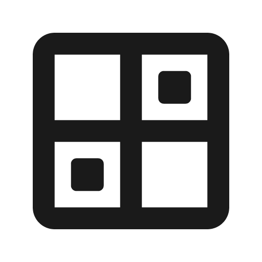 Mosaic line icon, outline style, from MingCute Icon