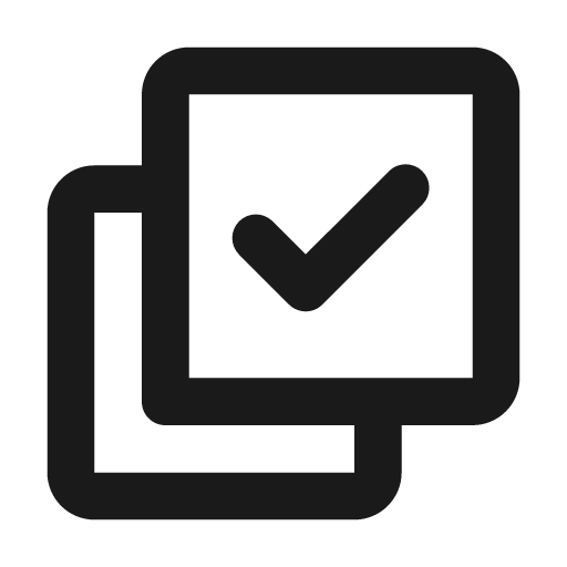 Multiselect line icon, outline style, from MingCute Icon