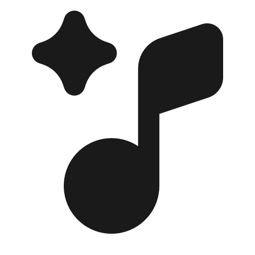 Music 2 ai fill icon, filled style, from MingCute Icon