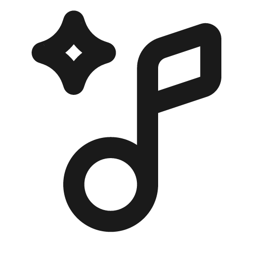 Music 2 ai line icon, outline style, from MingCute Icon