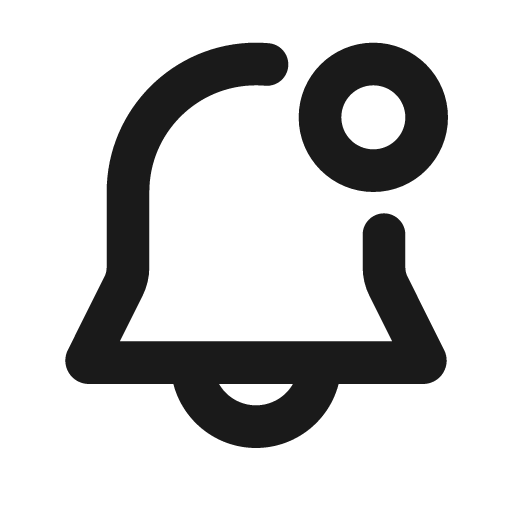 Notification newdot line icon, outline style, from MingCute Icon