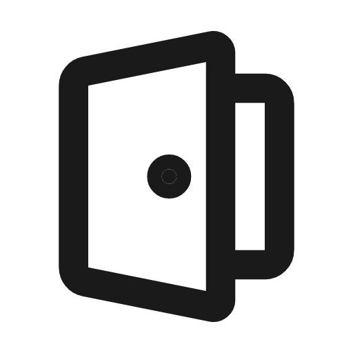 Open door line icon, outline style, from MingCute Icon