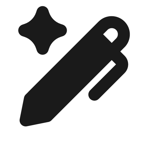 Pen 2 ai fill icon, filled style, from MingCute Icon