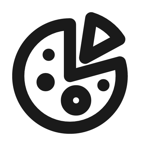 Pizza line icon, outline style, from MingCute Icon