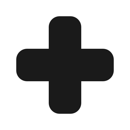 Plus fill icon, filled style, from MingCute Icon