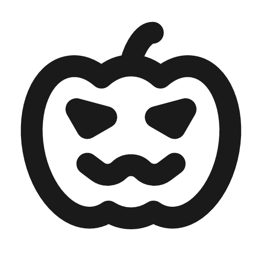 Pumpkin lantern line icon, outline style, from MingCute Icon