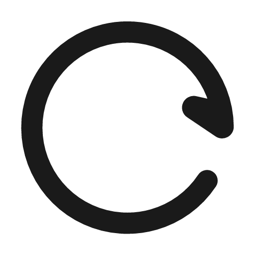 Refresh 1 line icon, outline style, from MingCute Icon