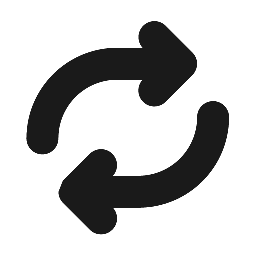 Refresh 3 fill icon, filled style, from MingCute Icon