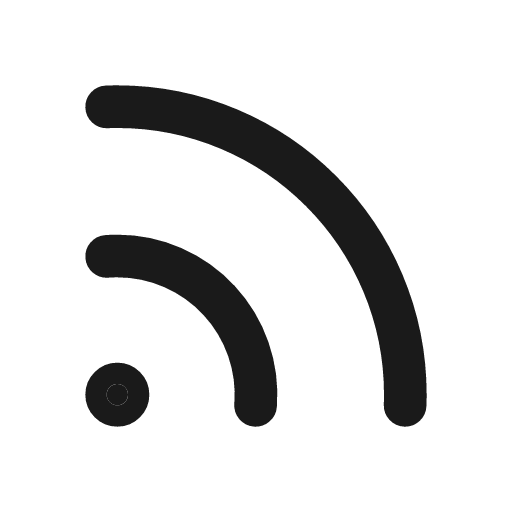 Rss 2 line icon, outline style, from MingCute Icon