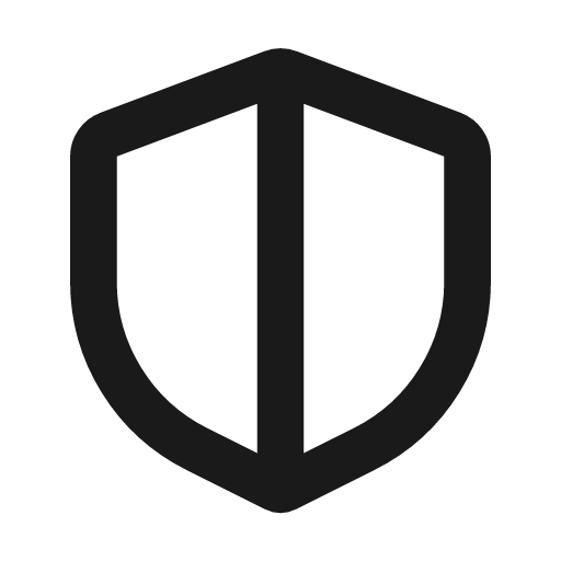 Safe shield 2 line icon, outline style, from MingCute Icon