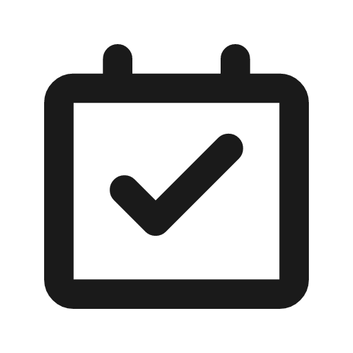 Schedule line icon, outline style, from MingCute Icon