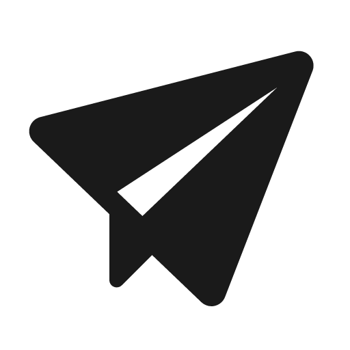 Send plane fill icon, filled style, from MingCute Icon