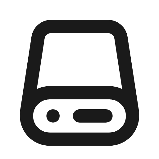 Server 2 line icon, outline style, from MingCute Icon