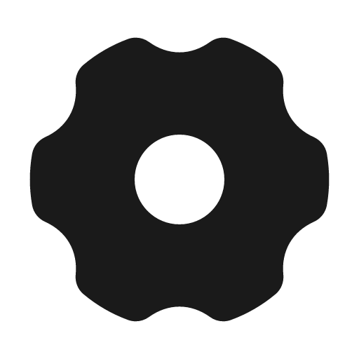Settings 3 fill icon, filled style, from MingCute Icon