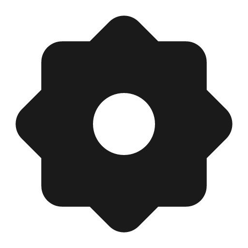 Settings 4 fill icon, filled style, from MingCute Icon