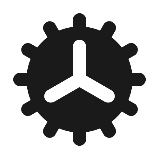 Settings 7 fill icon, filled style, from MingCute Icon