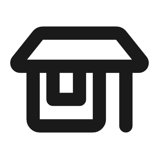 Shop line icon, outline style, from MingCute Icon