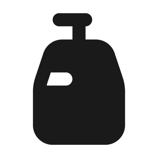Shower gel fill icon, filled style, from MingCute Icon