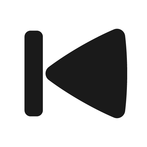 Skip previous fill icon, filled style, from MingCute Icon