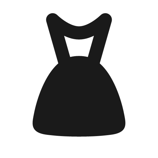 Skirt fill icon, filled style, from MingCute Icon
