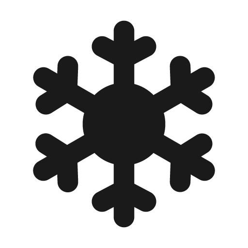 Snow fill icon, filled style, from MingCute Icon