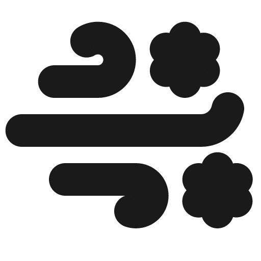 Snowstorm fill icon, filled style, from MingCute Icon
