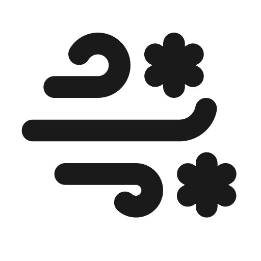 Snowstorm line icon, outline style, from MingCute Icon