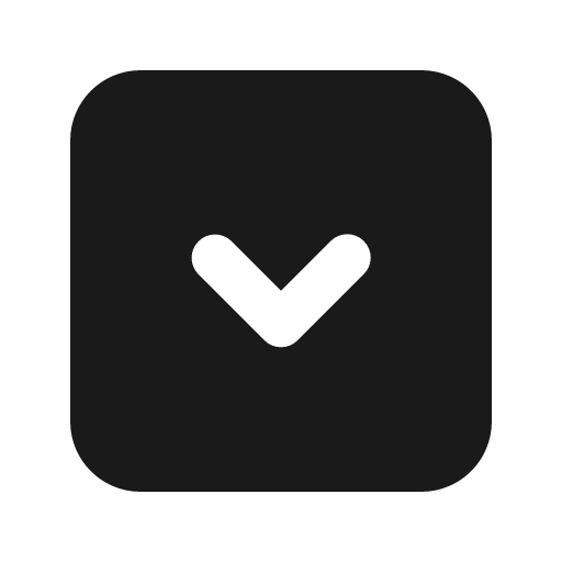 Square arrow down fill icon, filled style, from MingCute Icon
