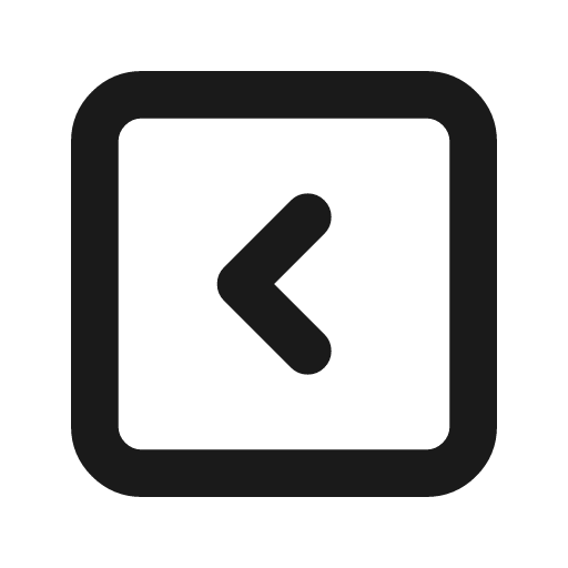 Square arrow left line icon, outline style, from MingCute Icon